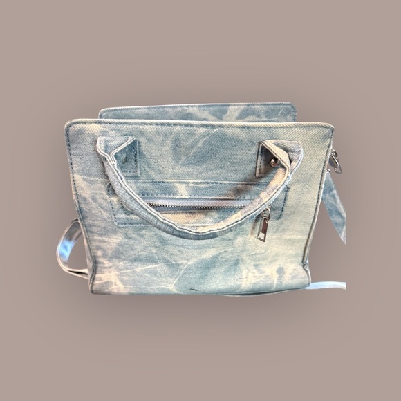 Olivia Miller Light Blue Denim Shoulder Bag - Picture 1 of 4
